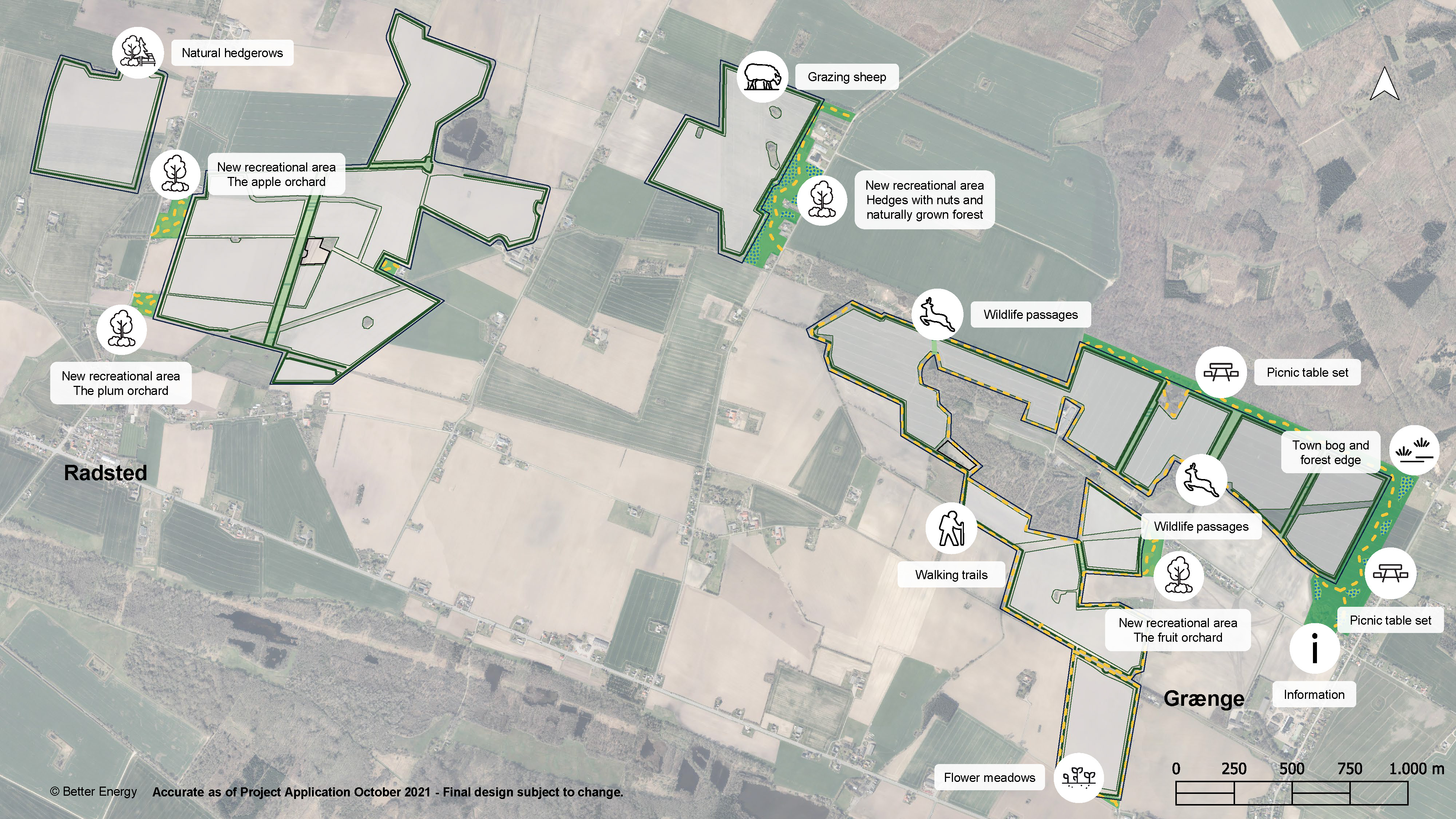 Solar Park Project map of Radsted-Grænge